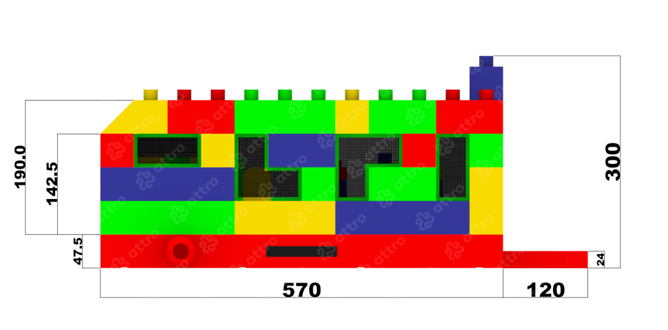 Надувная горка 