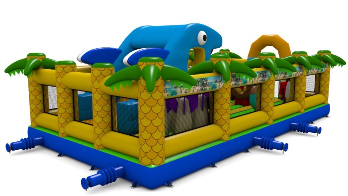 Надувной батут «Остров пиратов» 11,5*6*4 м