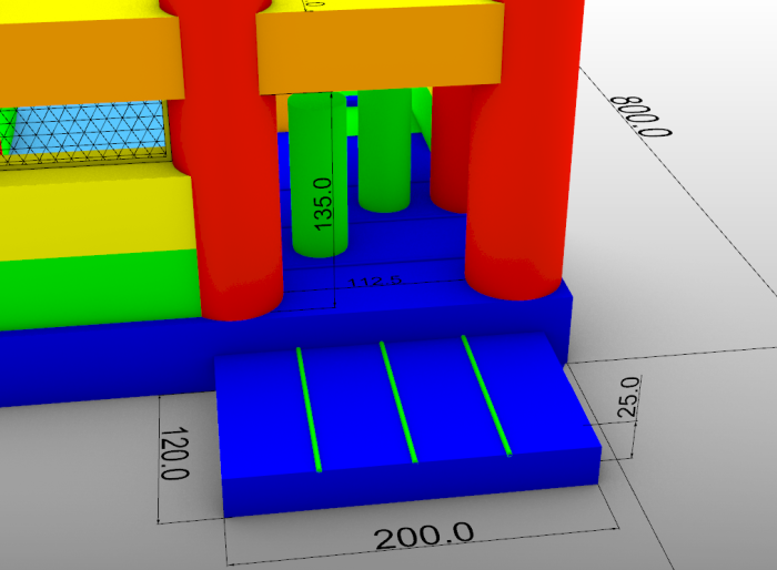 Надувная горка "Индиан" 8*4*5 м