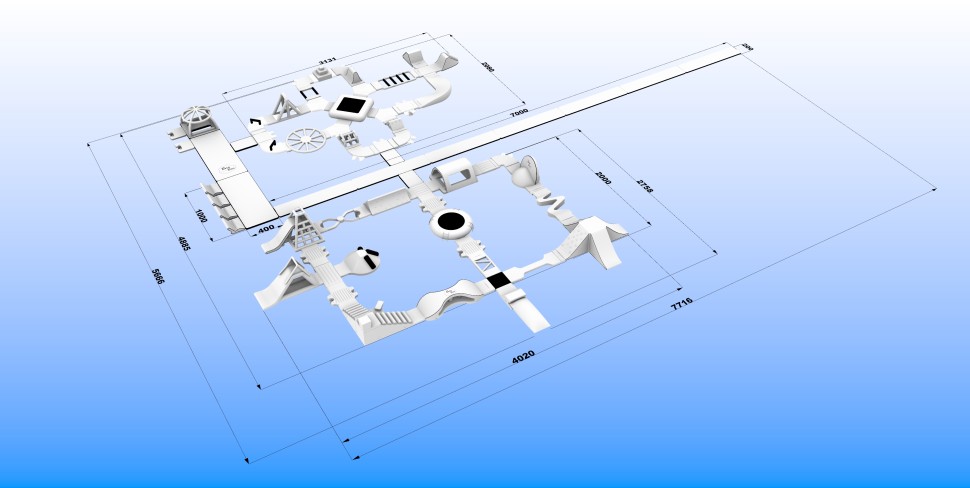 Надувной аквапарк 