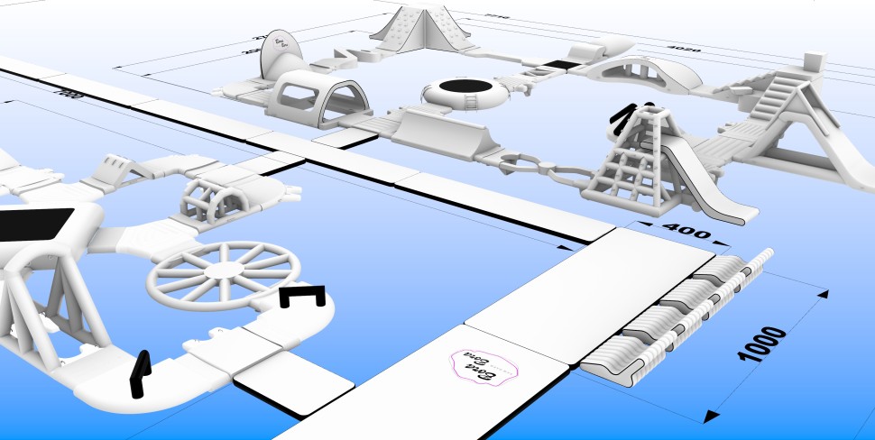 Надувной аквапарк 
