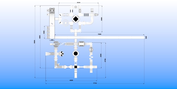 Надувной аквапарк "Спорт парк 125" 