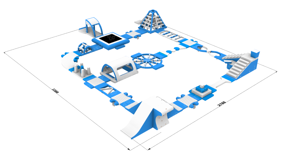 Надувной аквапарк 