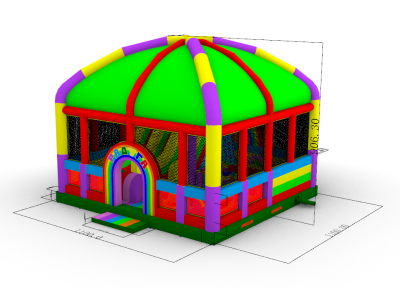 Надувная горка &quot;Радуга&quot; 11*11*9,1 м