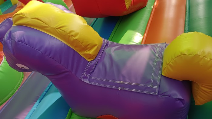 Надувная горка "Радуга" 11*11*9,1 м