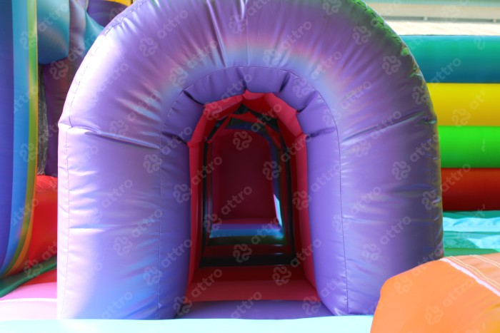 Надувная горка "Радуга" 11*11*9,1 м