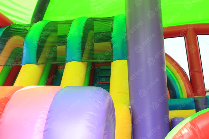 Надувная горка "Радуга" 11*11*9,1 м