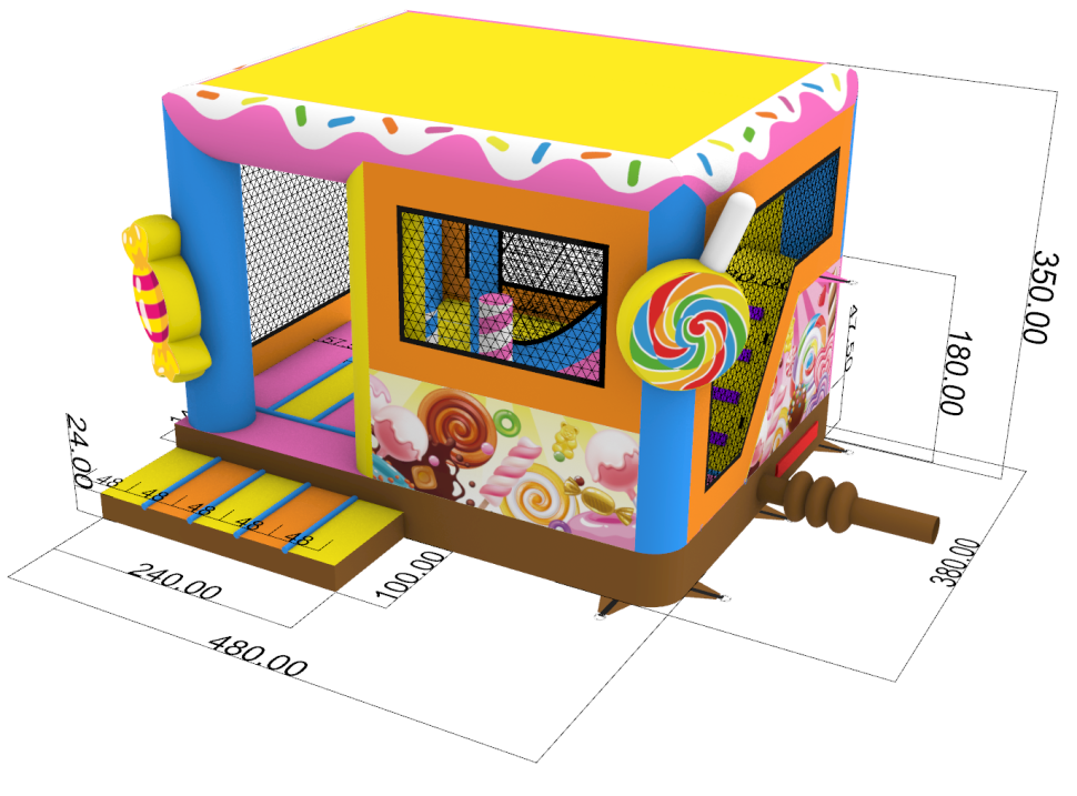 Надувная горка 