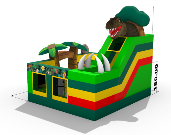 Надувной батут "Дино" 5*4,5*4,8 м