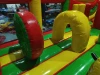 Надувная горка "Спортикус" красный 12*4,3*7 м