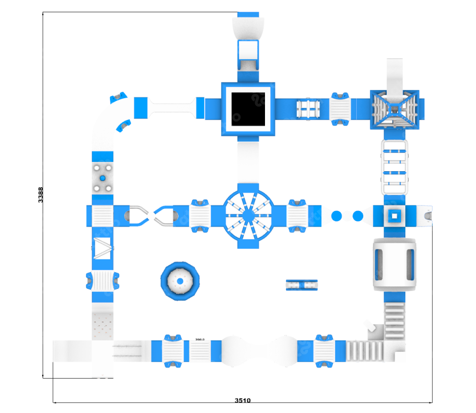 Надувной аквапарк 