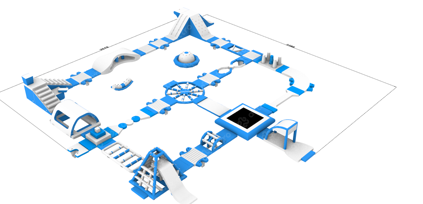 Надувной аквапарк 