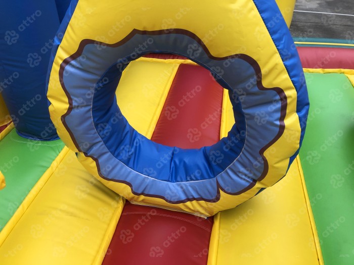 Надувная горка"Мульти-Сафари-крокодил" 11*10*7 м