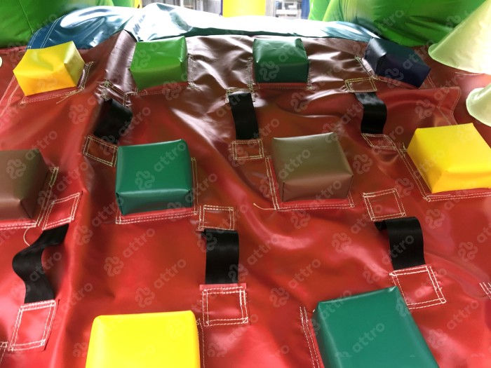 Надувная горка"Мульти-Сафари-крокодил" 11*10*7 м