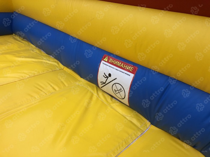 Надувная горка"Мульти-Сафари-крокодил" 11*10*7 м