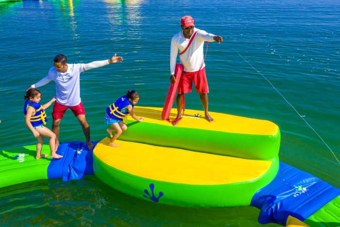 Модуль детского надувного аквапарка "Баланс" 3,8*1,8*0,8 м