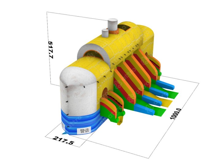 Надувной аквапарк "Пристань Жюль Верн" 21*15*9,1 м