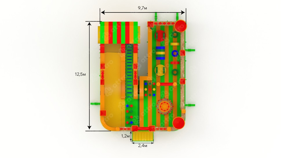Надувная горка 