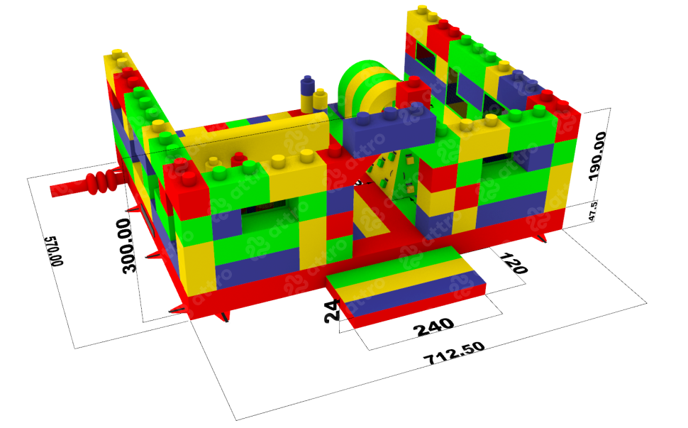 Надувная горка 