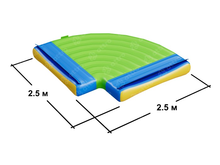 Надувной аквапарк "Спорт парк 40" 38*22*3 м