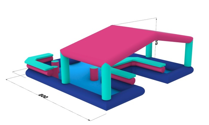 Надувной пляжный Бар 8*8*3,3 м 