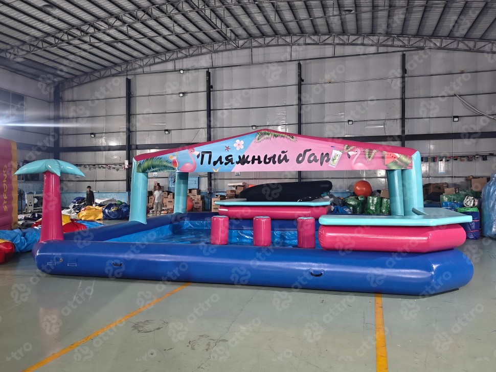 Надувной пляжный Бар 8*8*3,3 м 