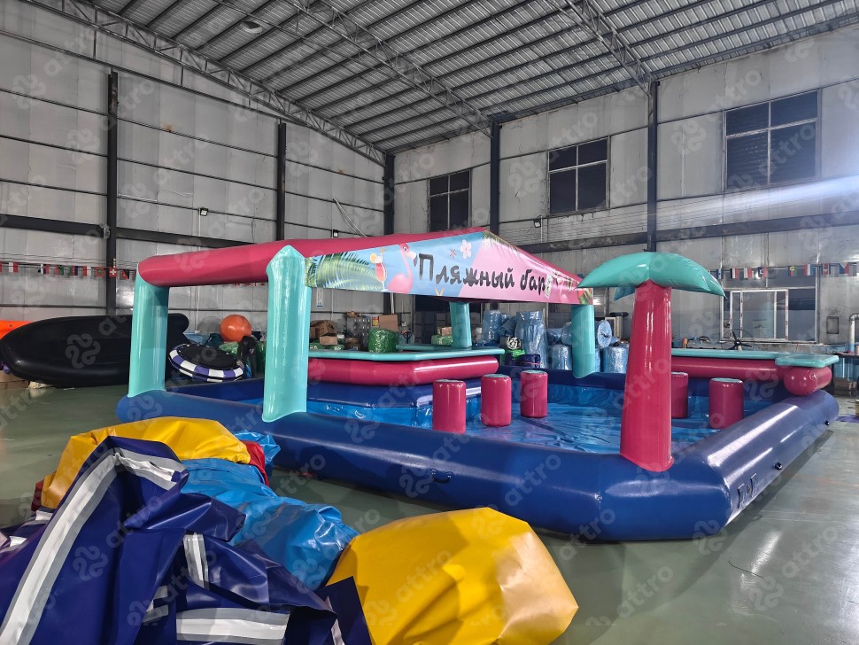 Надувной пляжный Бар 8*8*3,3 м 