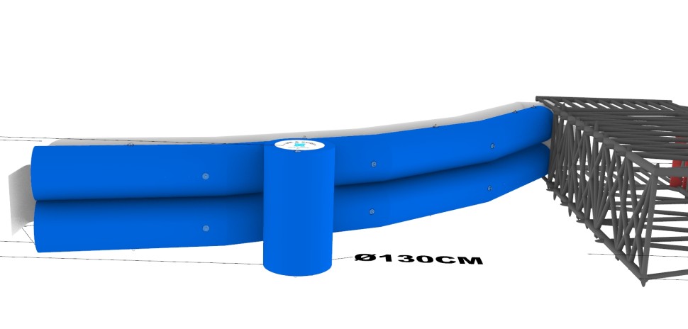 Надувная водная горка 