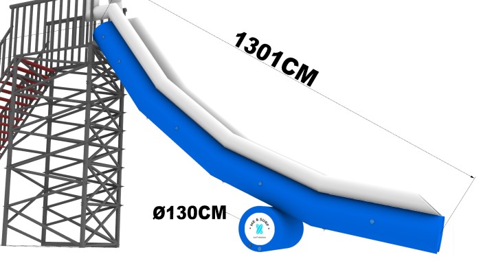 Надувная водная горка "Дуга"