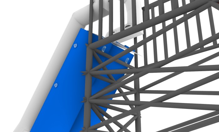 Надувная водная горка "Дуга"