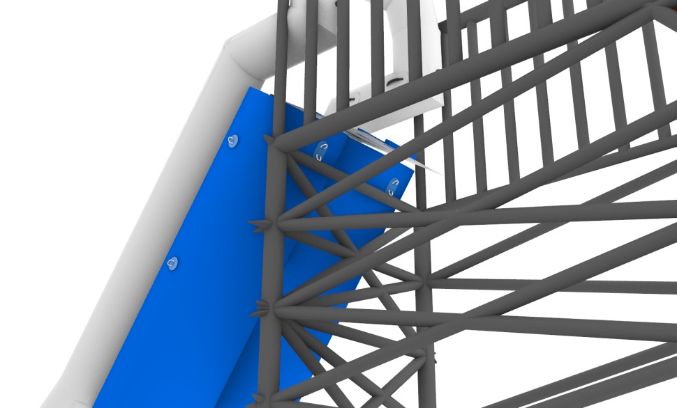 Надувная водная горка 