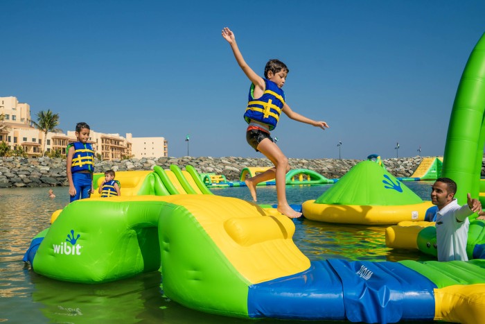 Модуль детского надувного аквапарка "Баланс" 3,8*1,1*0,8 м