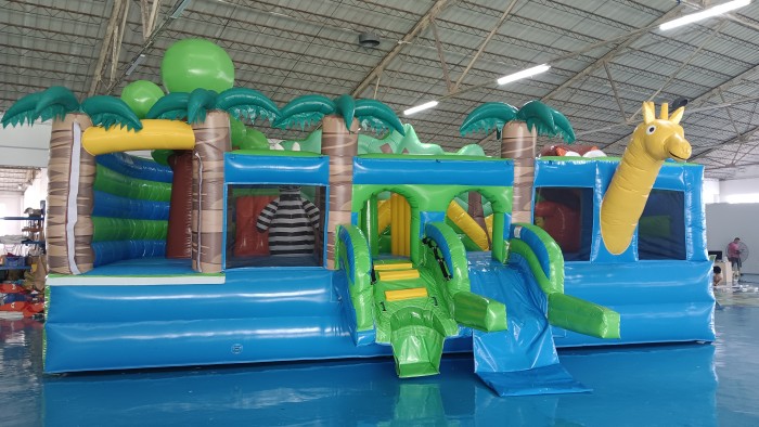 Надувной аквапарк "Пристань Тропики" 20*15*8,6 м