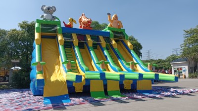 Надувной аквапарк "Пристань Тропики" 20*15*8,6 м