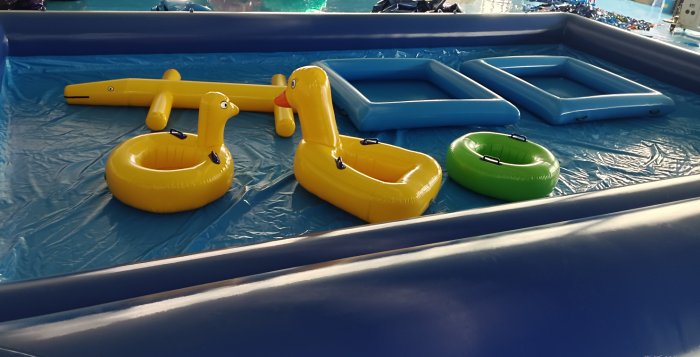 Надувной аквапарк "Пристань Тропики" 20*15*8,6 м