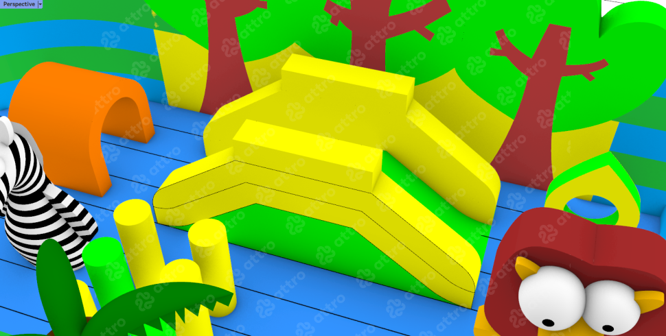 Надувной аквапарк 