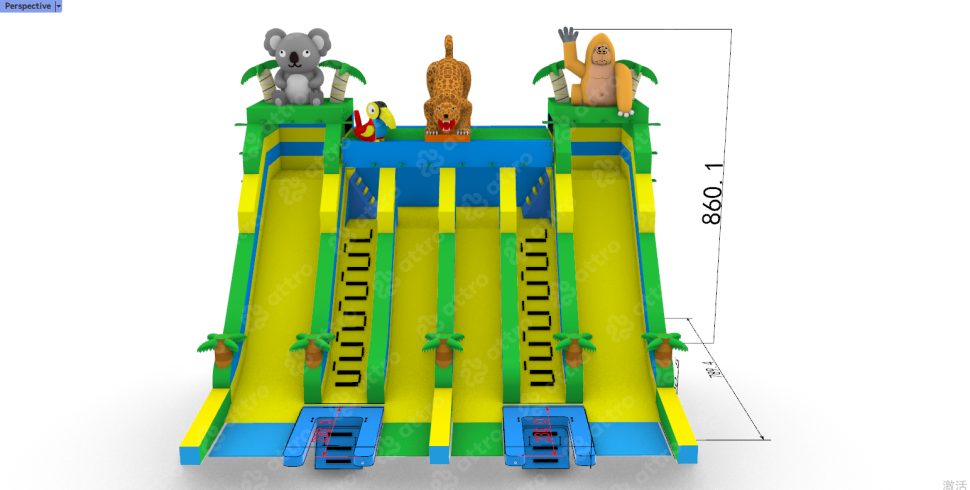Надувной аквапарк 