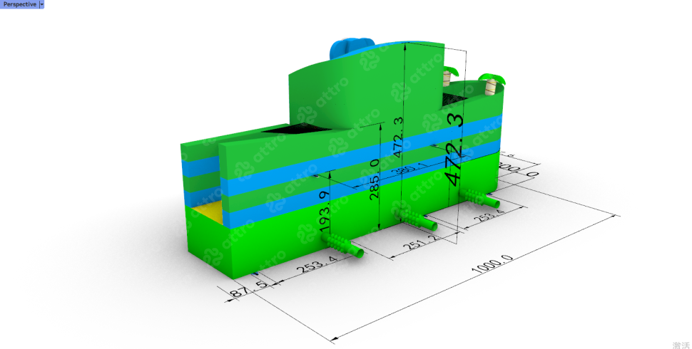 Надувной аквапарк 