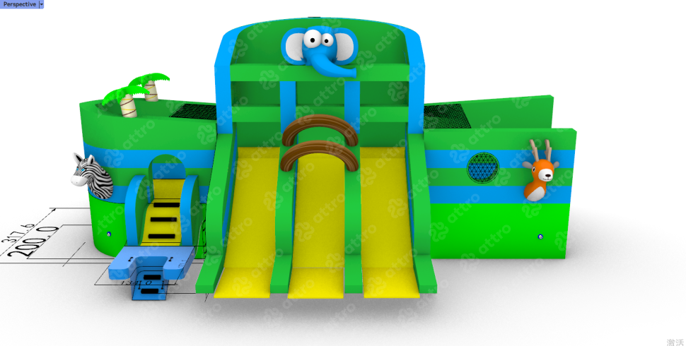 Надувной аквапарк 