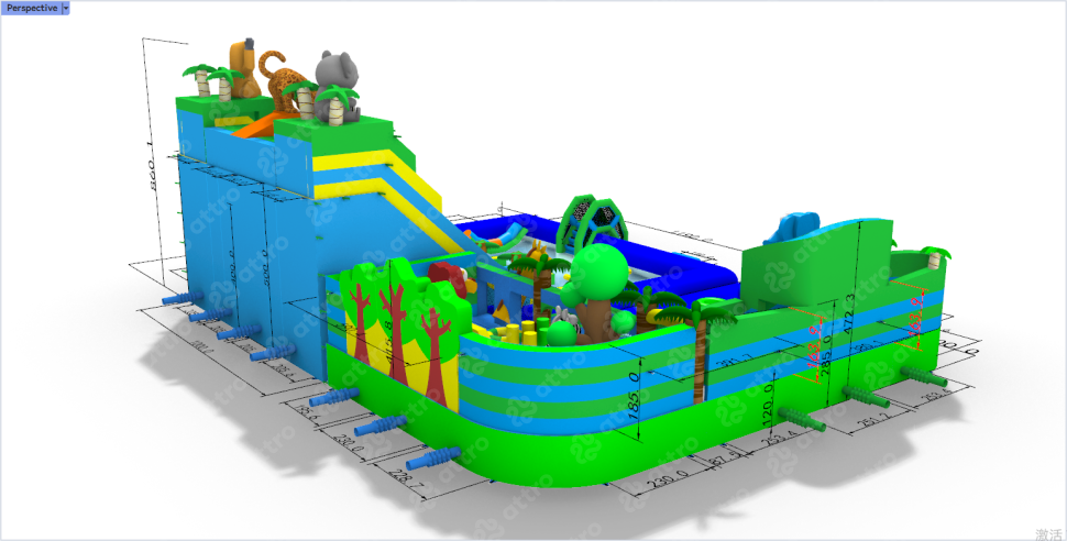 Надувной аквапарк 