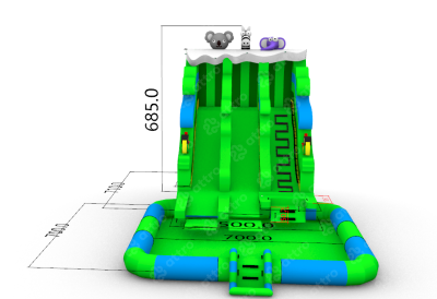 Надувной аквапарк "Амазонка" 13*7*7 м 