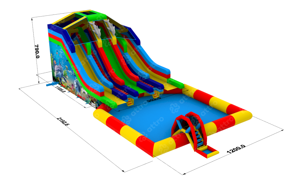 Надувной аквапарк 