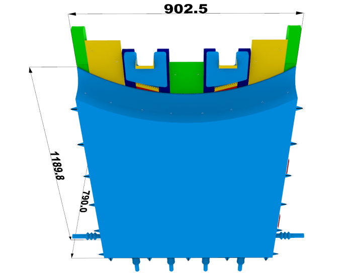 Надувной аквапарк "Трипл" 22*12*7,9 м 
