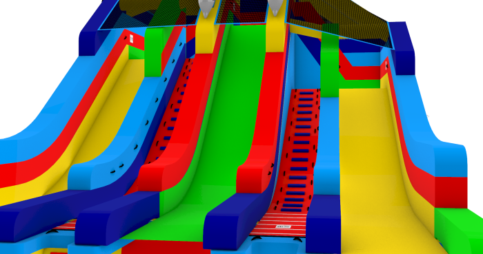 Надувной аквапарк "Трипл" 22*12*7,9 м 