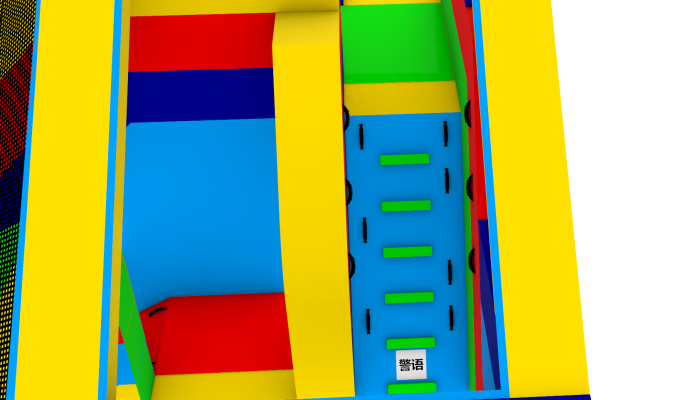 Надувной аквапарк "Трипл" 22*12*7,9 м 