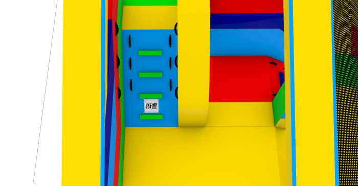 Надувной аквапарк "Трипл" 22*12*7,9 м 