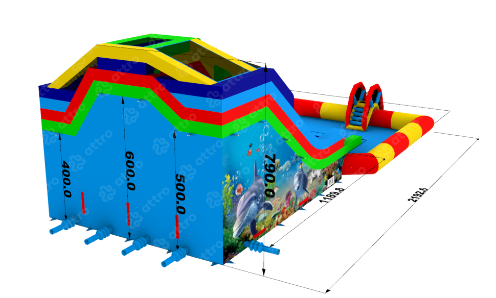 Надувной аквапарк 