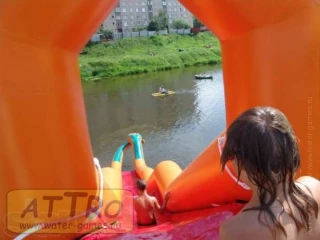 Надувная водная горка "Каскад"