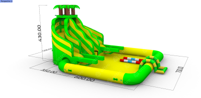Надувной аквапарк &quot;Детский лес&quot; 8*7*4,3 м