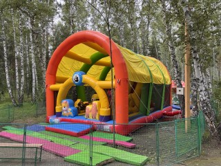 Надувной батут "Мультяшный мир" 9*6*5,5 м